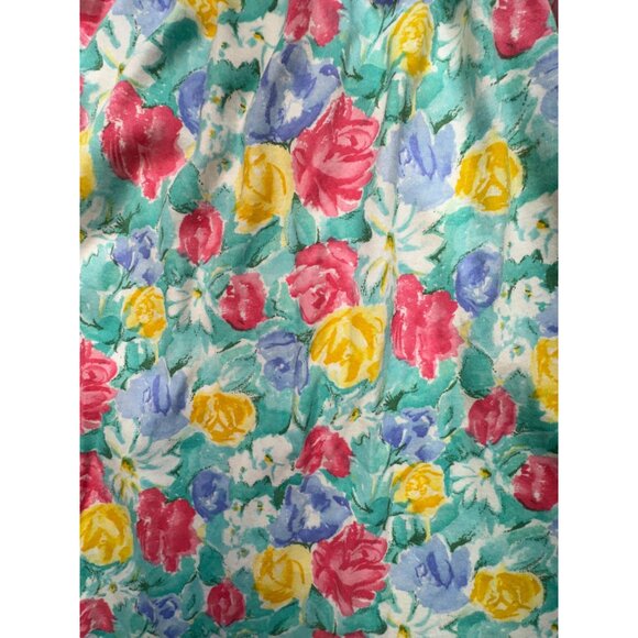 Koret Women's A-Line Skirt Elastic Waist Stretch Pockets Floral Size XL Multi - Picture 4 of 10